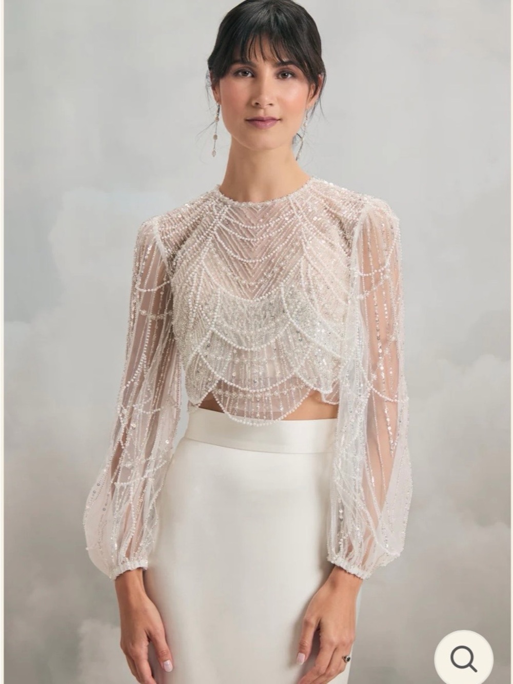 Catherine Deane Casey Top / Wedding dress topper / bolero - NEW with tags